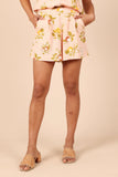 Cecily Tailored Shorts Pink Floral
