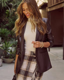 Dont Wait Up Leather Blazer