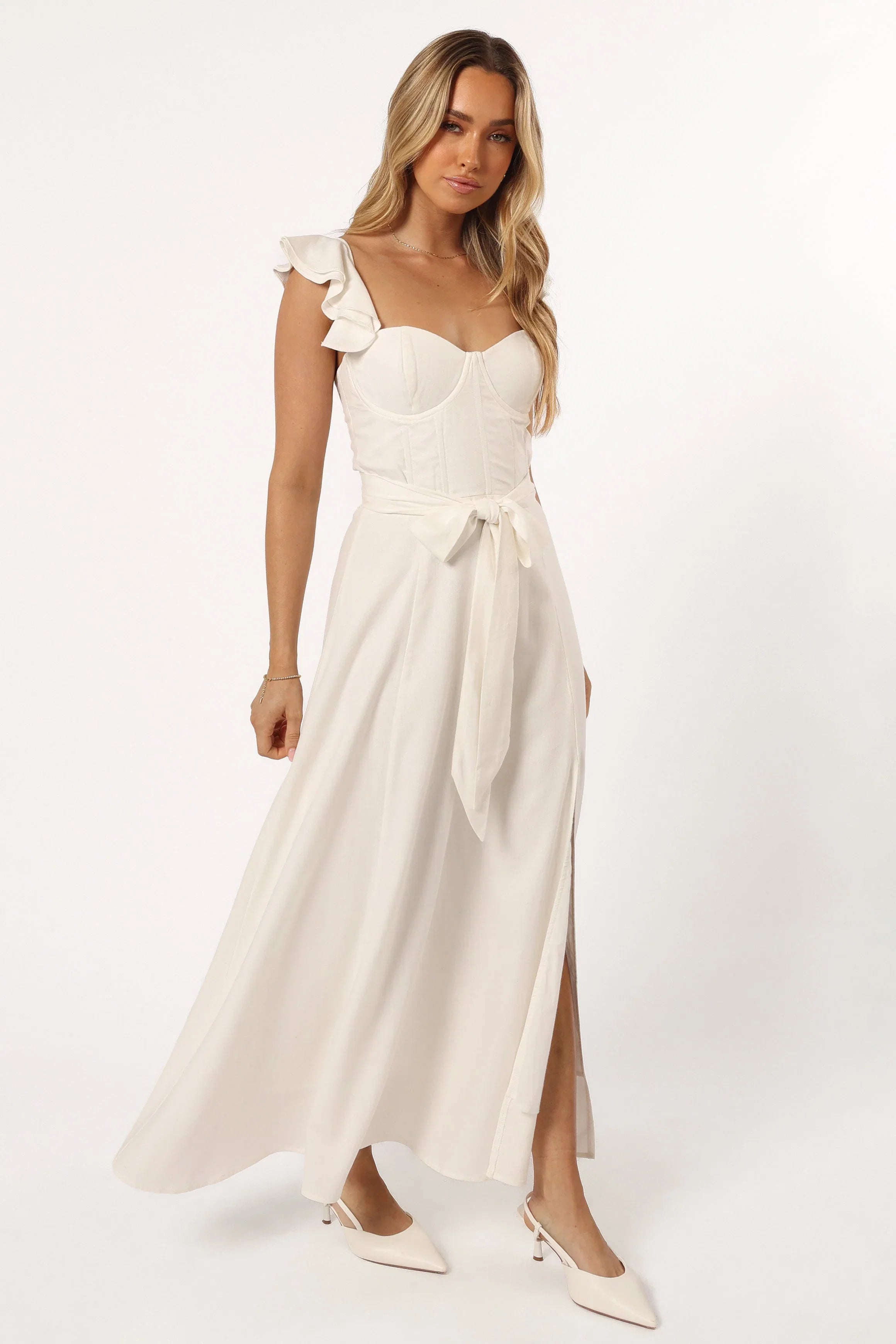 Enslee Midi Dress Ivory