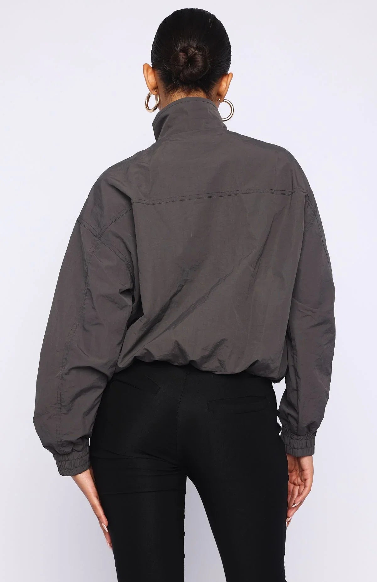 Cool Vibe Funnel Neck Jacket Steel