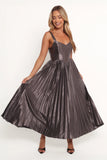 Camala Maxi Dress Grey Silver
