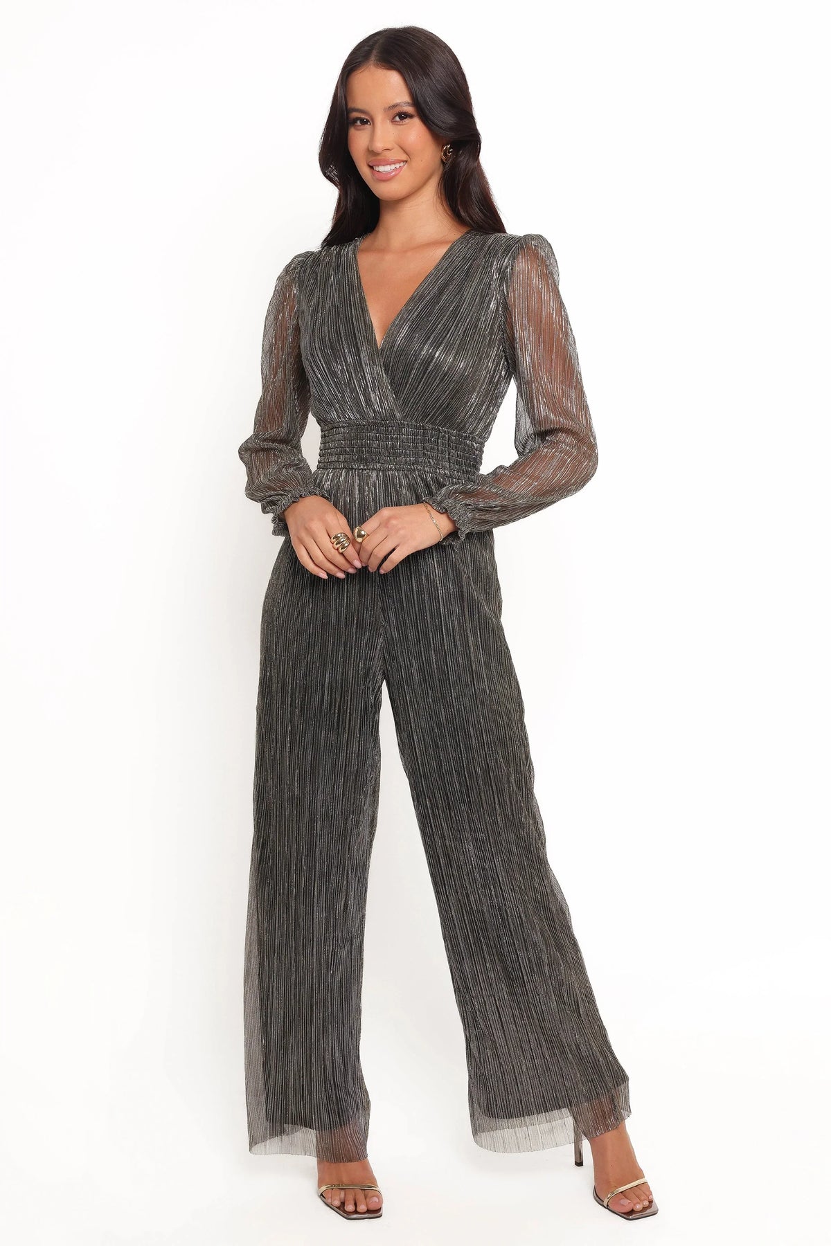 Mossie Long Sleeve Jumpsuit Moonlight Gold