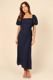 Chloe Cut Out Dress Navy