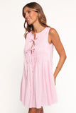 Madeline Mini Dress Pale Pink