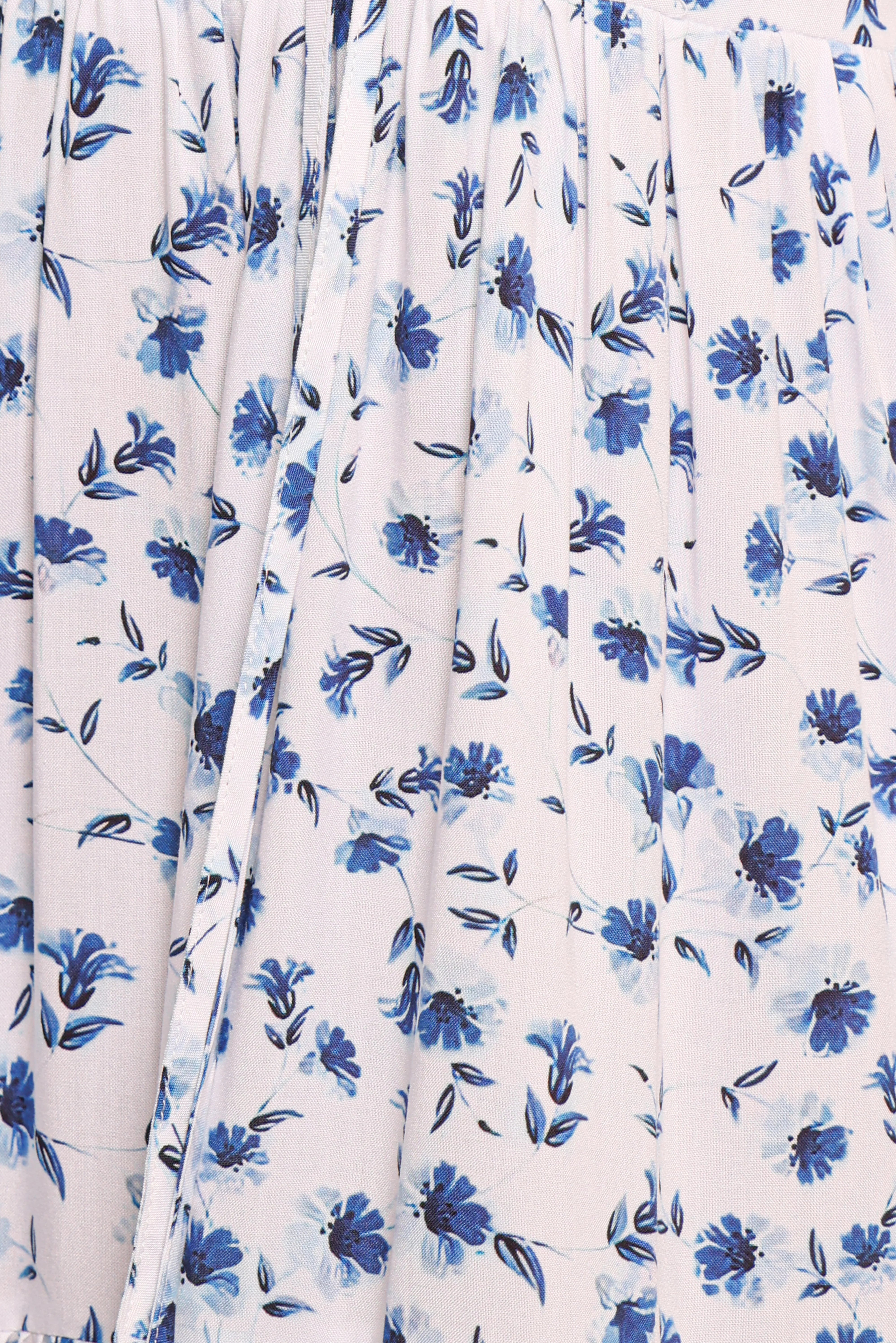 Roberts Maxi Dress Blue Ditsy Floral