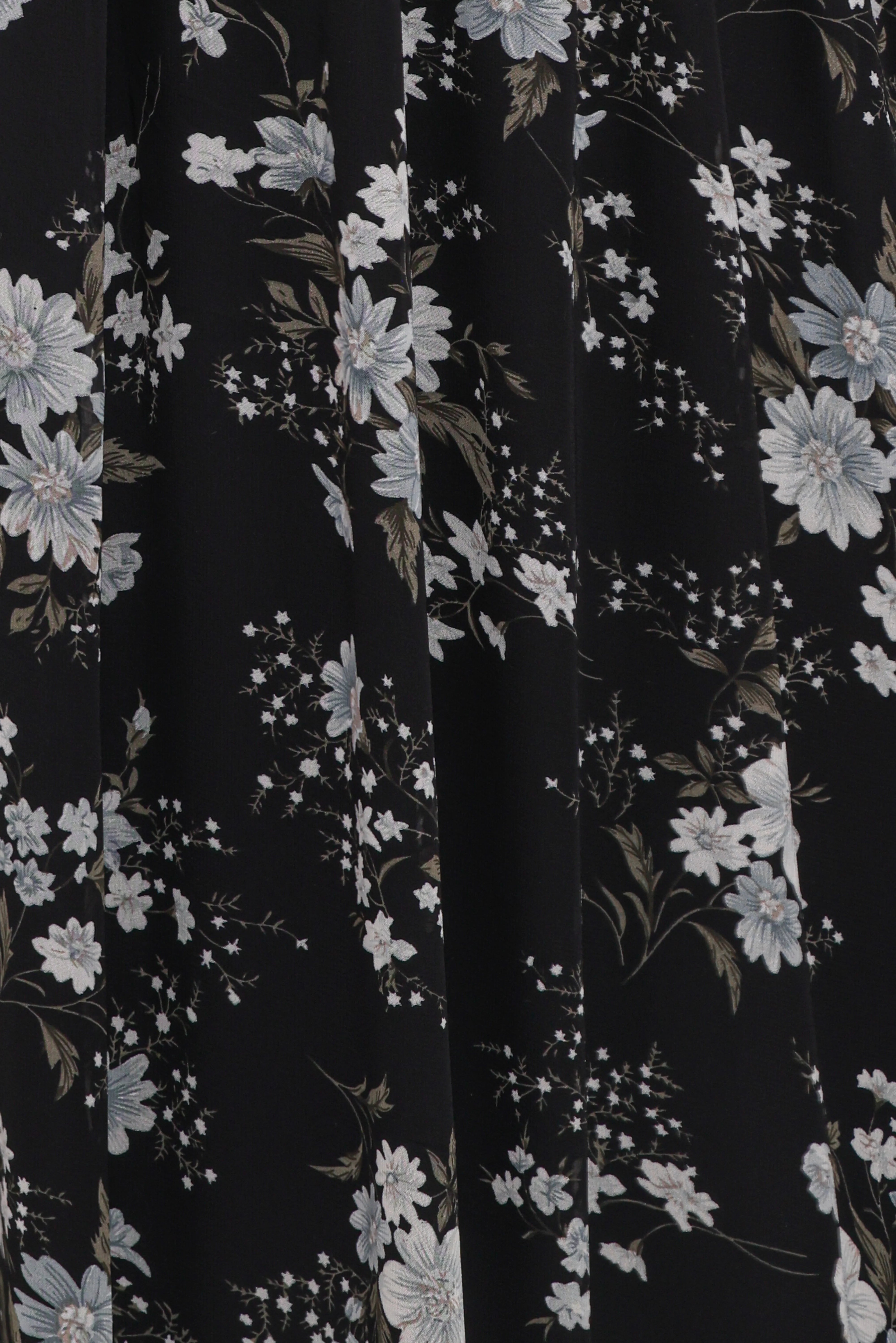 Mavis Long Sleeve Maxi Dress Black Floral