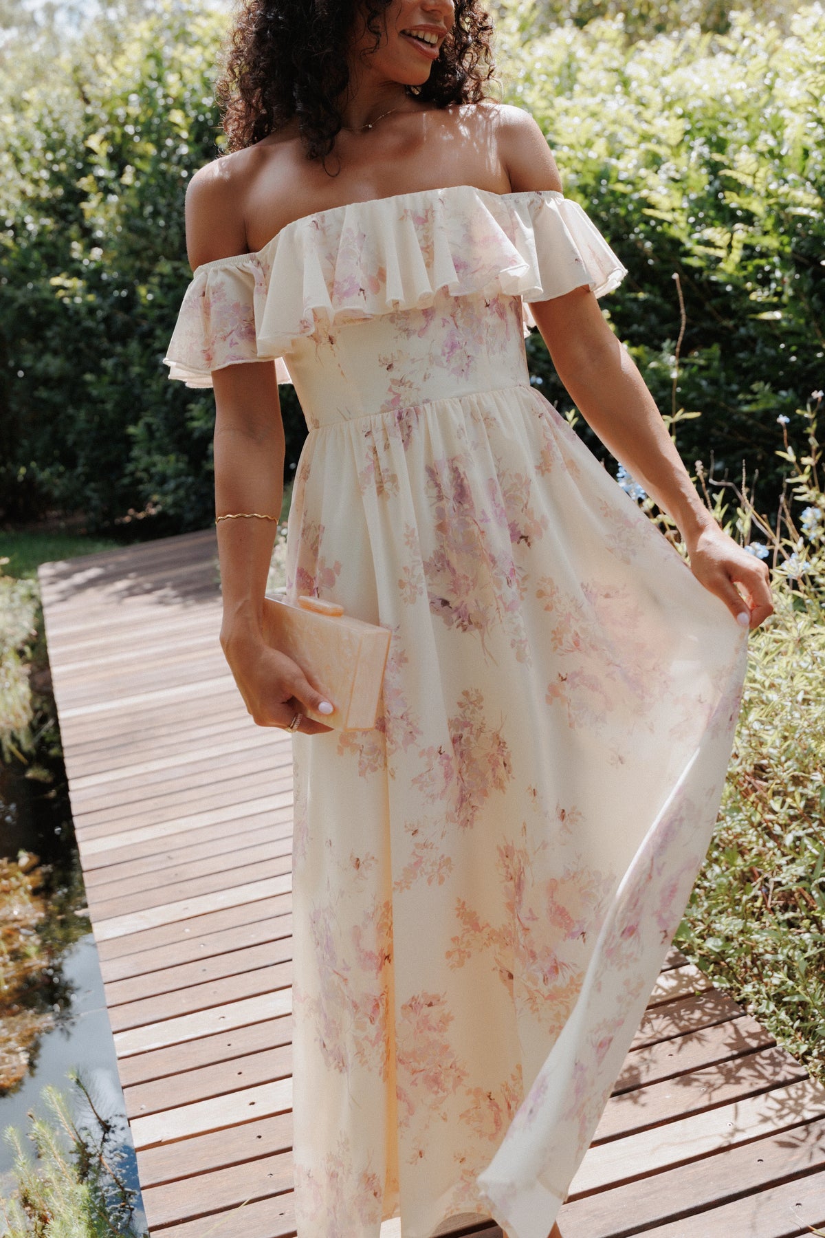 Jemira Maxi Dress Lavender Floral