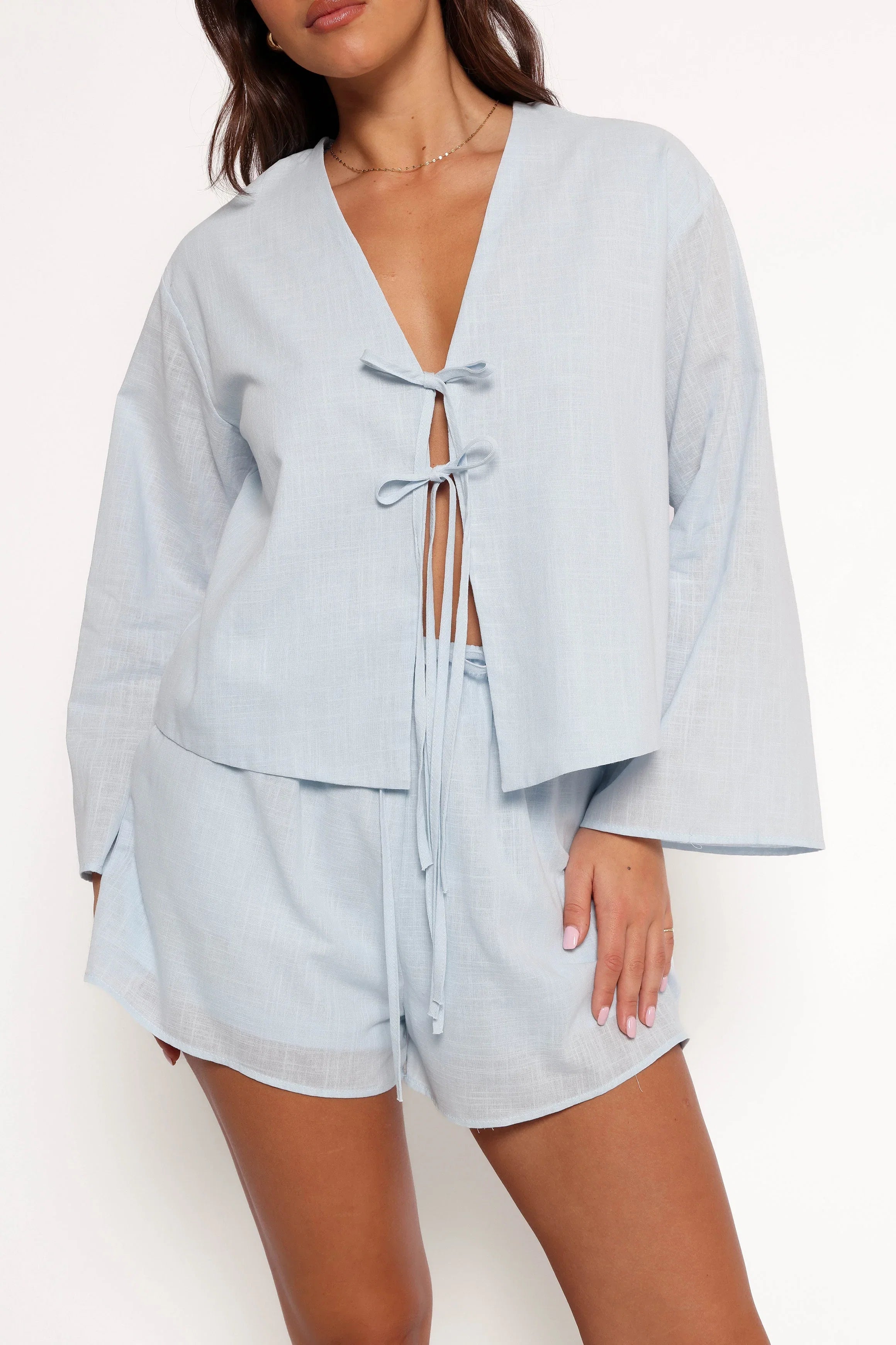 Flynn Short Set Pale Blue