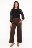 Benton Belted Pant Brown