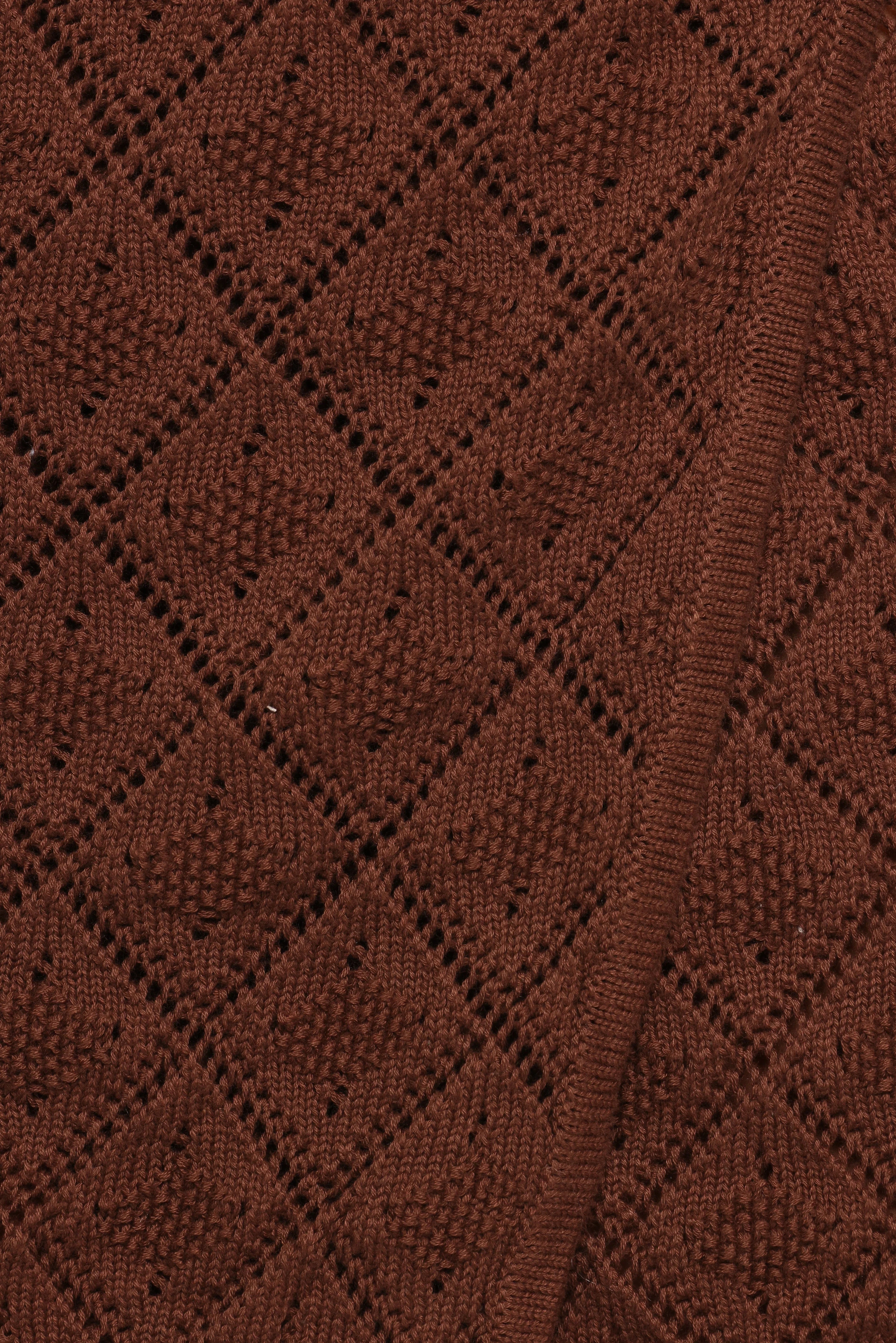 Palma Knit Mini Skirt Chocolate