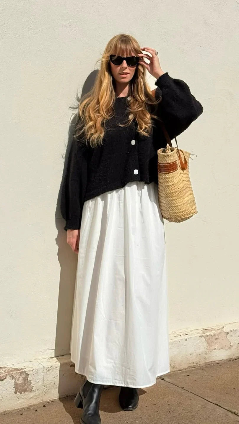 Zelara Knit Cardigan Black