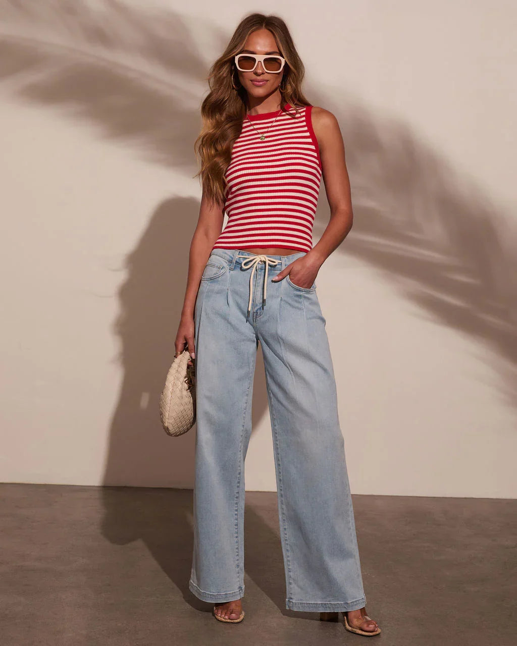 Marsie Ribbed Striped Tank