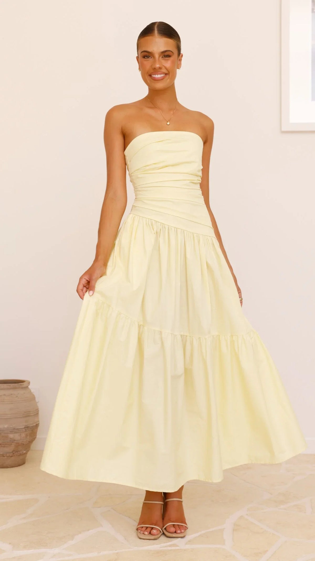 Lola Maxi Dress Yellow