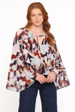 Elinor Top Blurred Floral