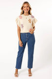Kinsley Floral Top Cream Multi