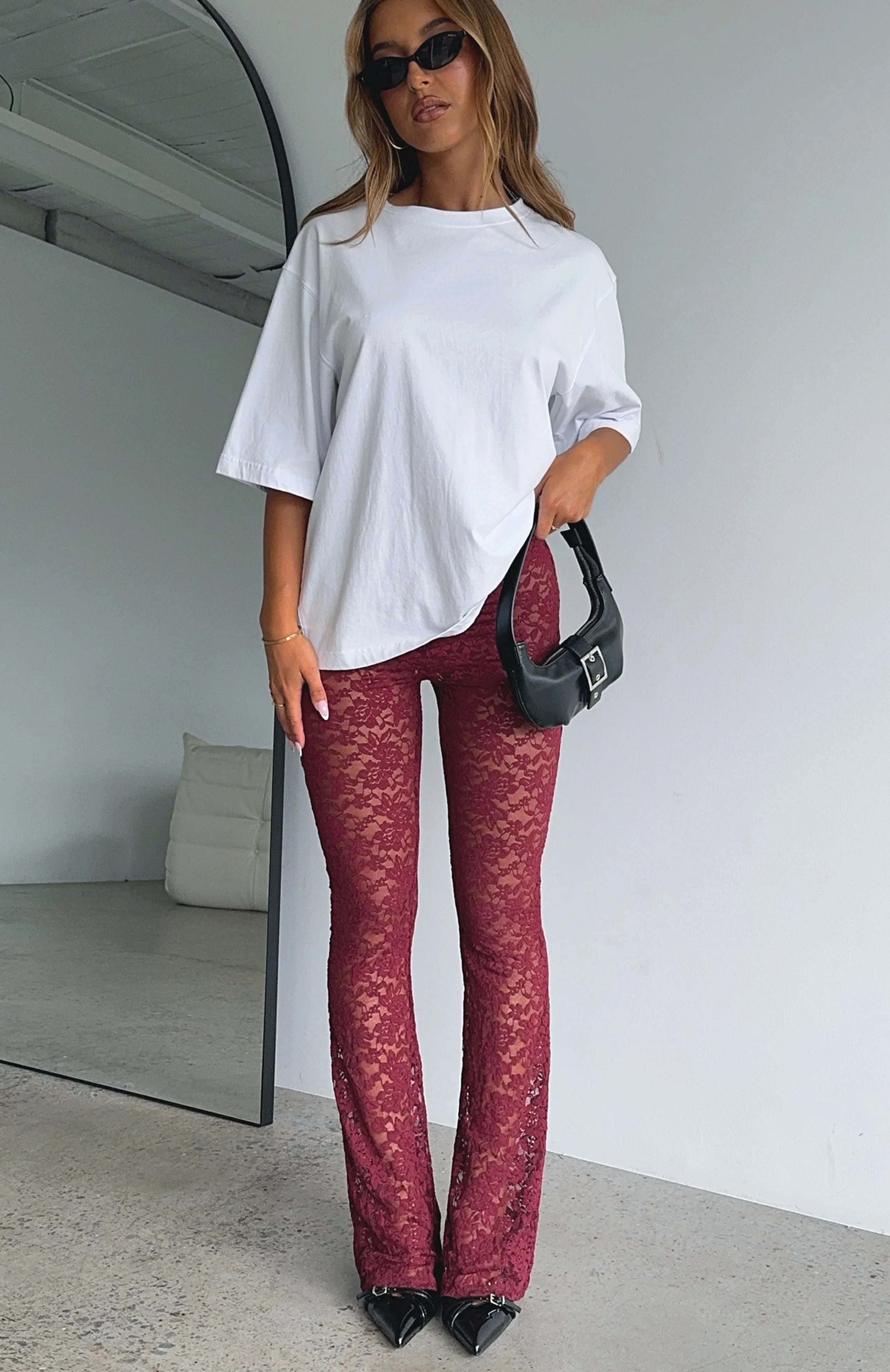 New Era Pants Wine