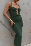 Normani Midi Dress Olive