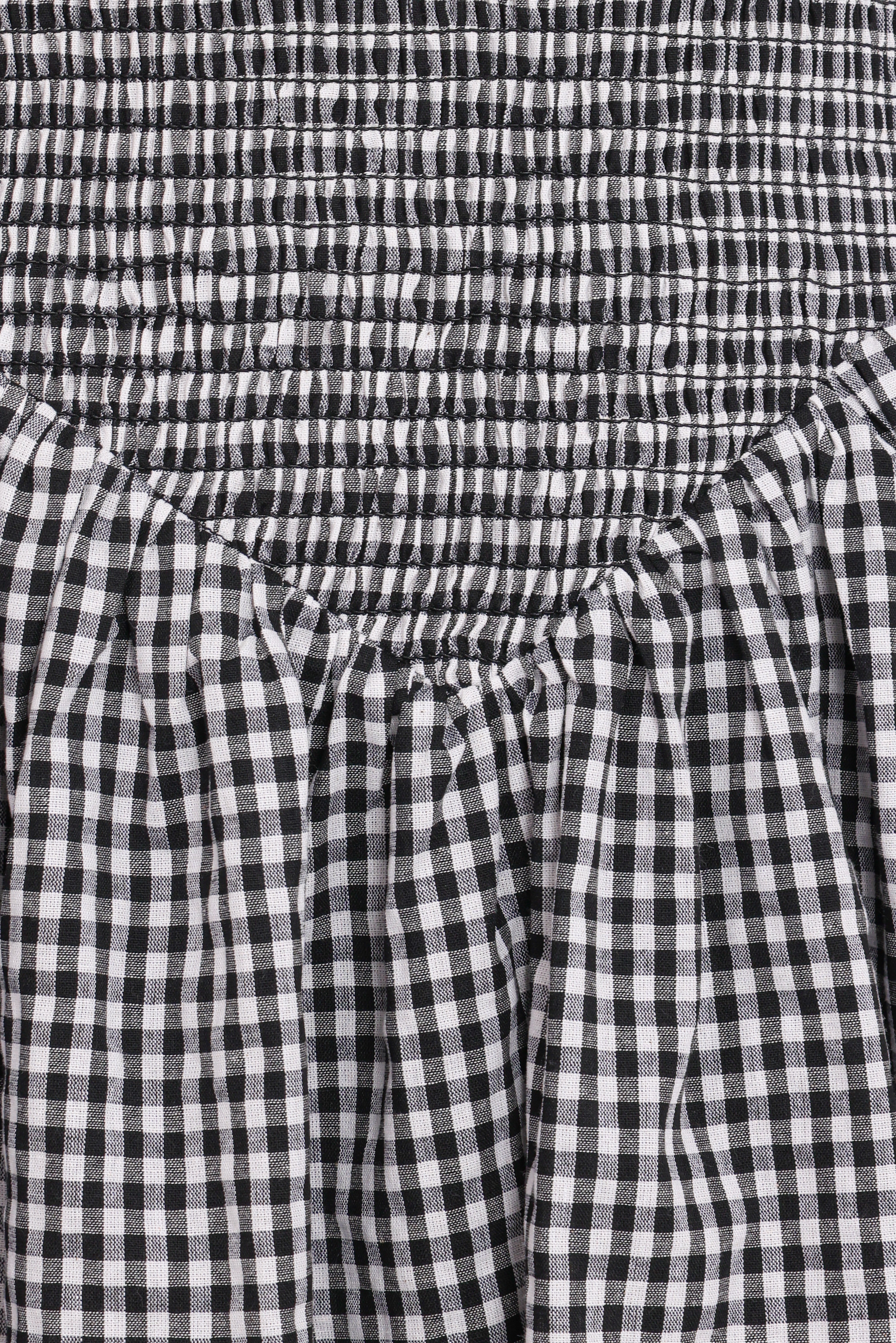 Celine Mini Dress Black Gingham
