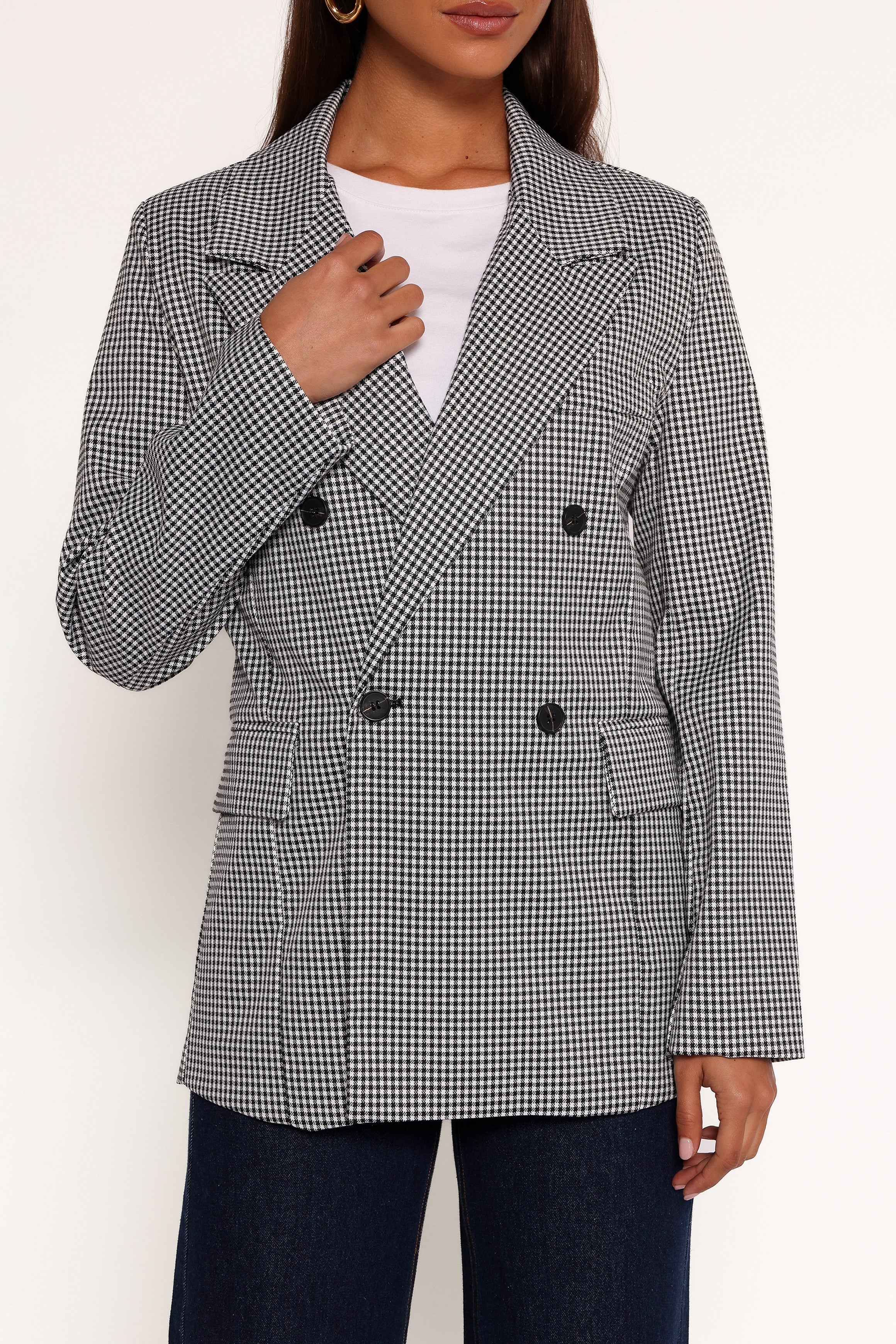 Juliette Blazer Black White