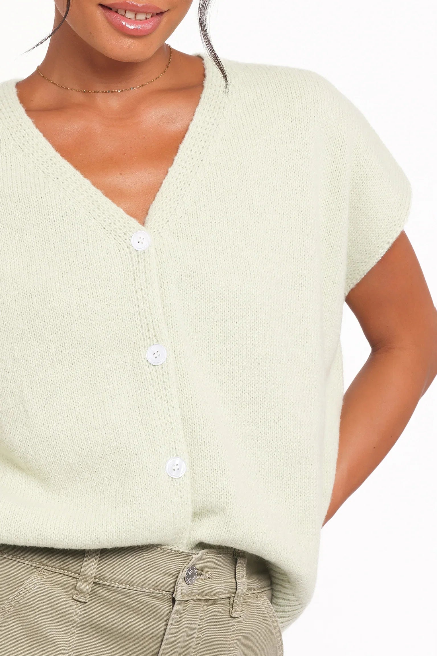 Mariana Knit Vest Sage