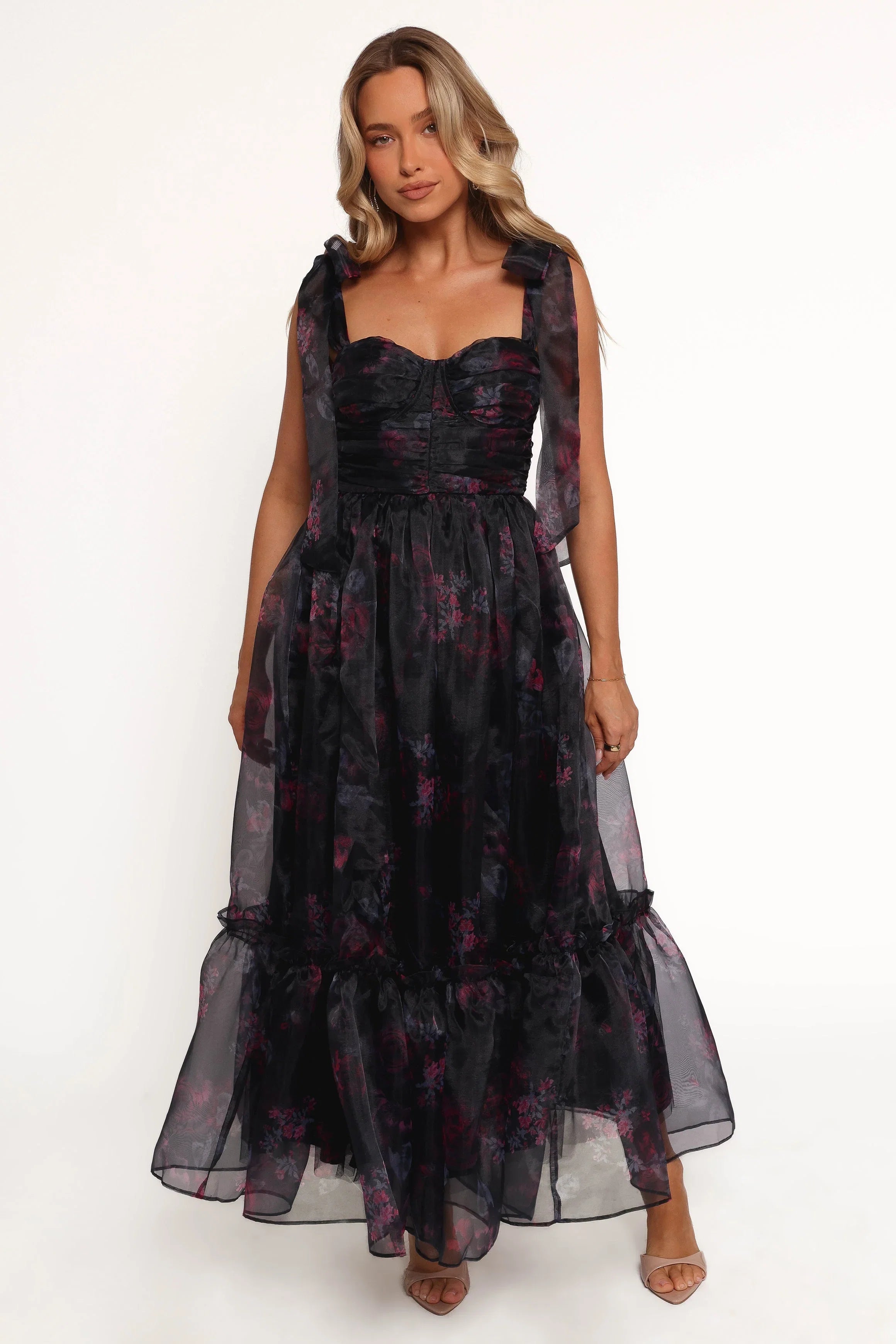 Floret Midi Dress Dark Floral