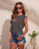 Ciao Babe Cotton Graphic Muscle Tee