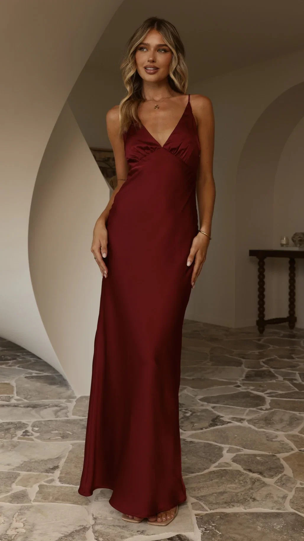 Ziah Maxi Dress Wine