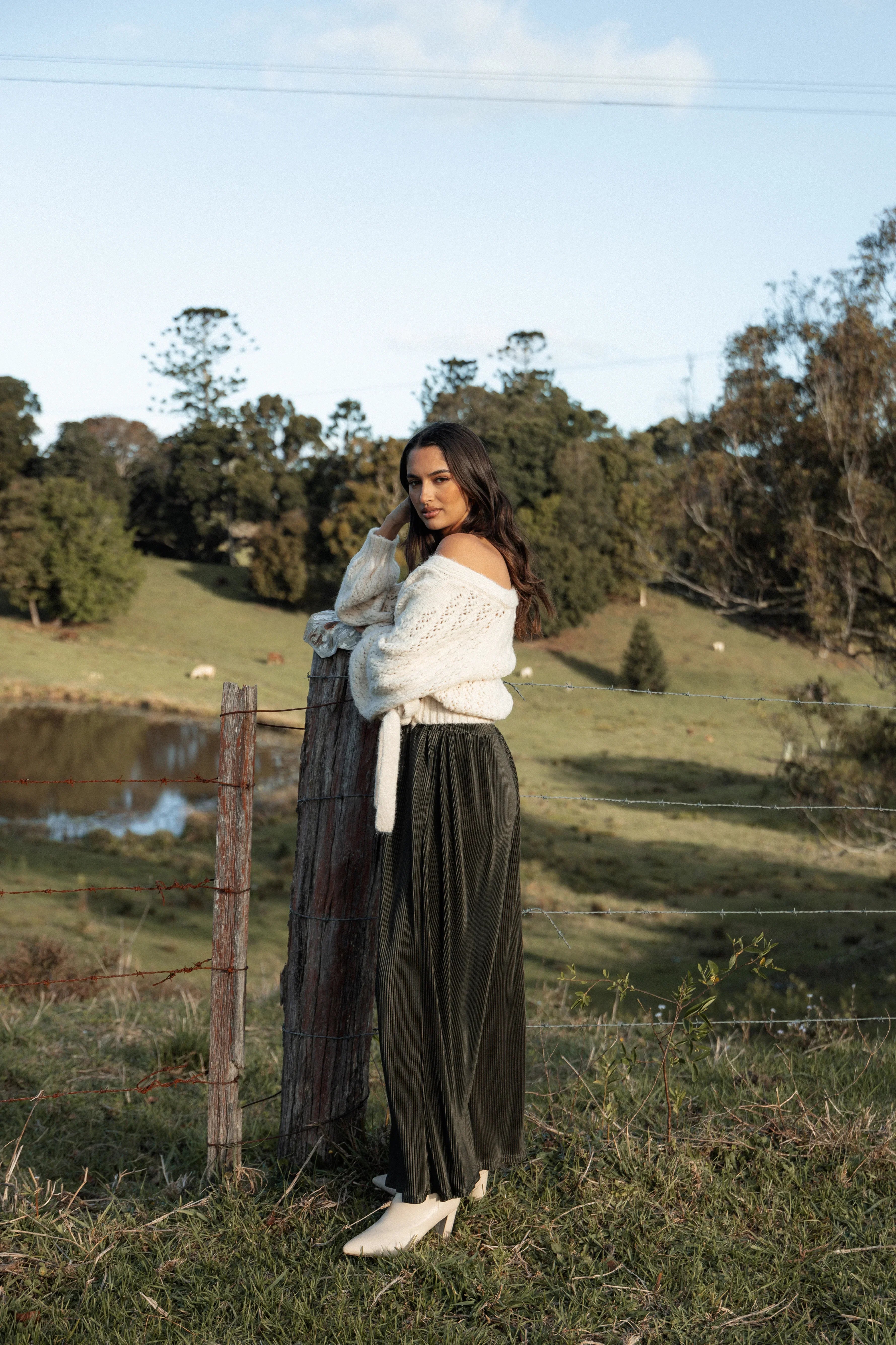 Leria Wide Pant Olive