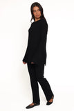Silvie Long Sleeve Knitted Set Black