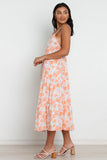 Tawo Dress Orange Floral