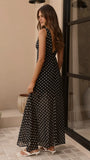 Oriella Maxi Dress Black Polka