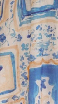 Carmen Playsuit Blue Yellow Print