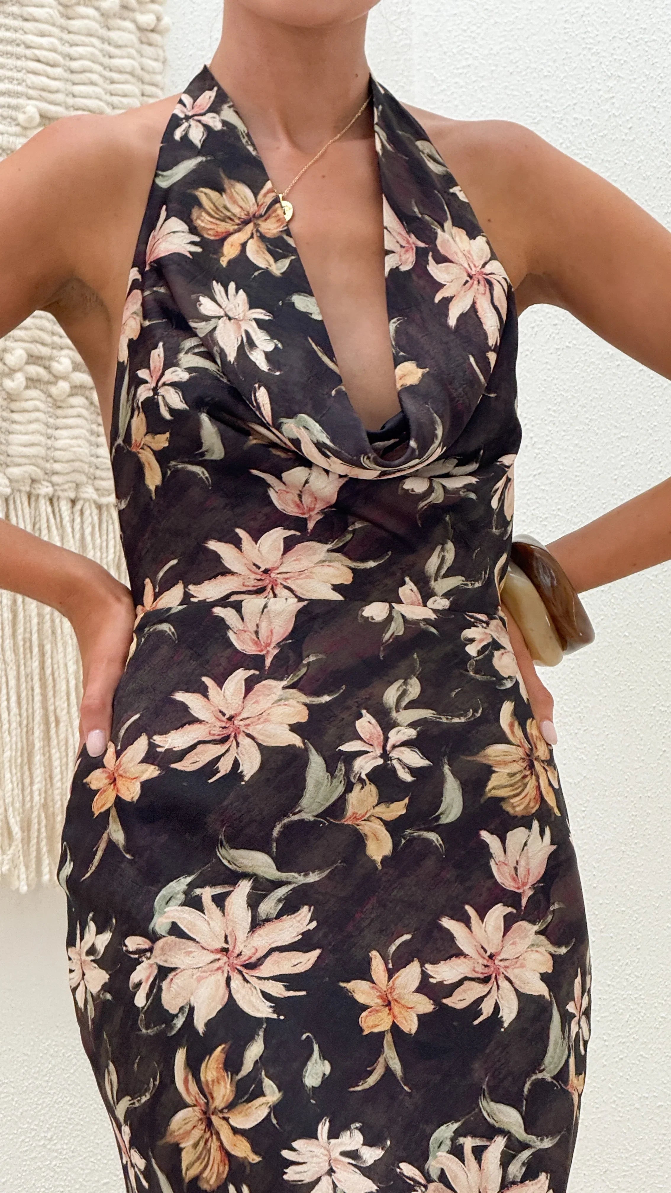 Dascha Maxi Dress Black Floral
