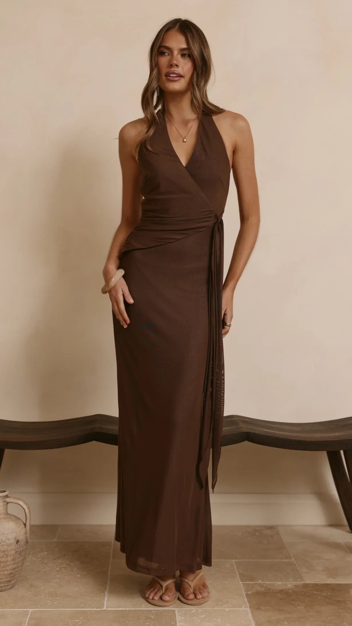 Joslin Maxi Dress Chocolate