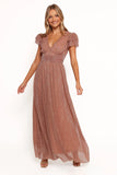 Cressida Maxi Dress Rose Gold
