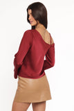 Brisa Off Shoulder Top Cherry