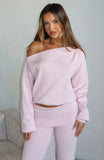 Cant Find The Words Knit Sweater Pink