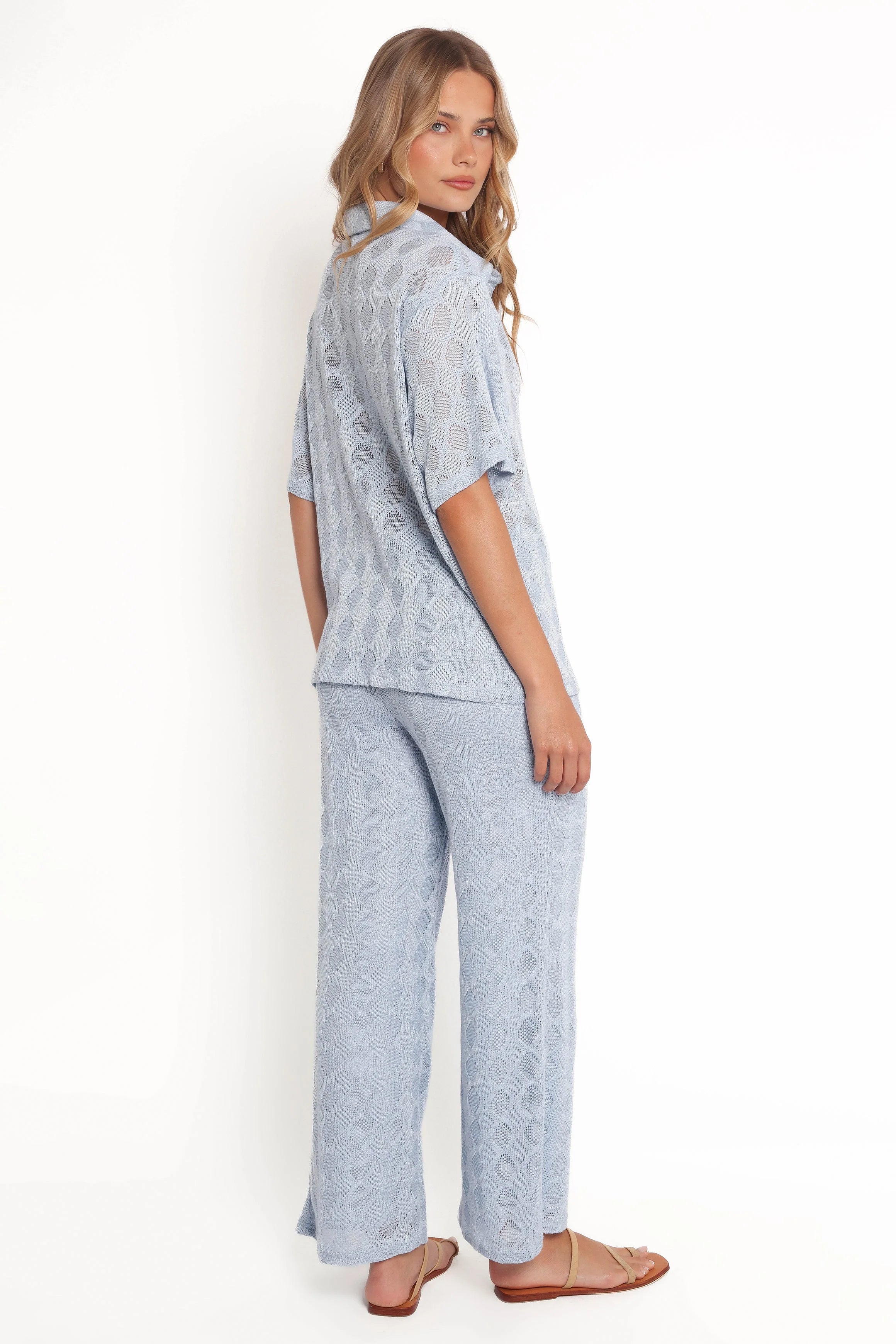 Cora Knit Pant Blue
