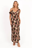 Kamryn Midi Dress Olive Floral