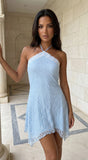 Elarie Lace Mini Dress Blue