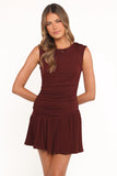 Troyan Mini Dress Chocolate Brown