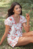 Solana Short Set Red Rose
