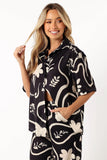 Leo Shirt Black Sand