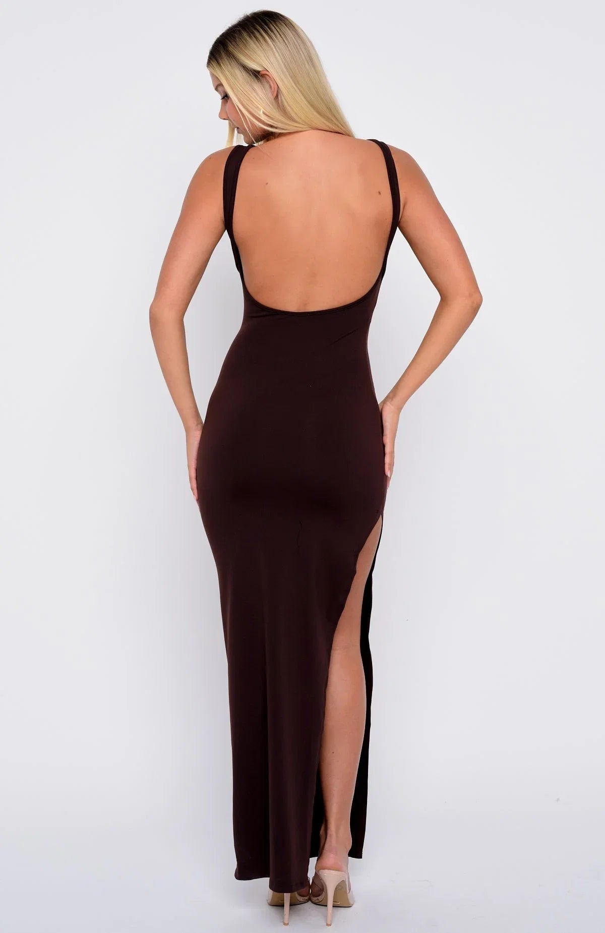 Dont Want To Be Apart Maxi Dress Dark Chocolate