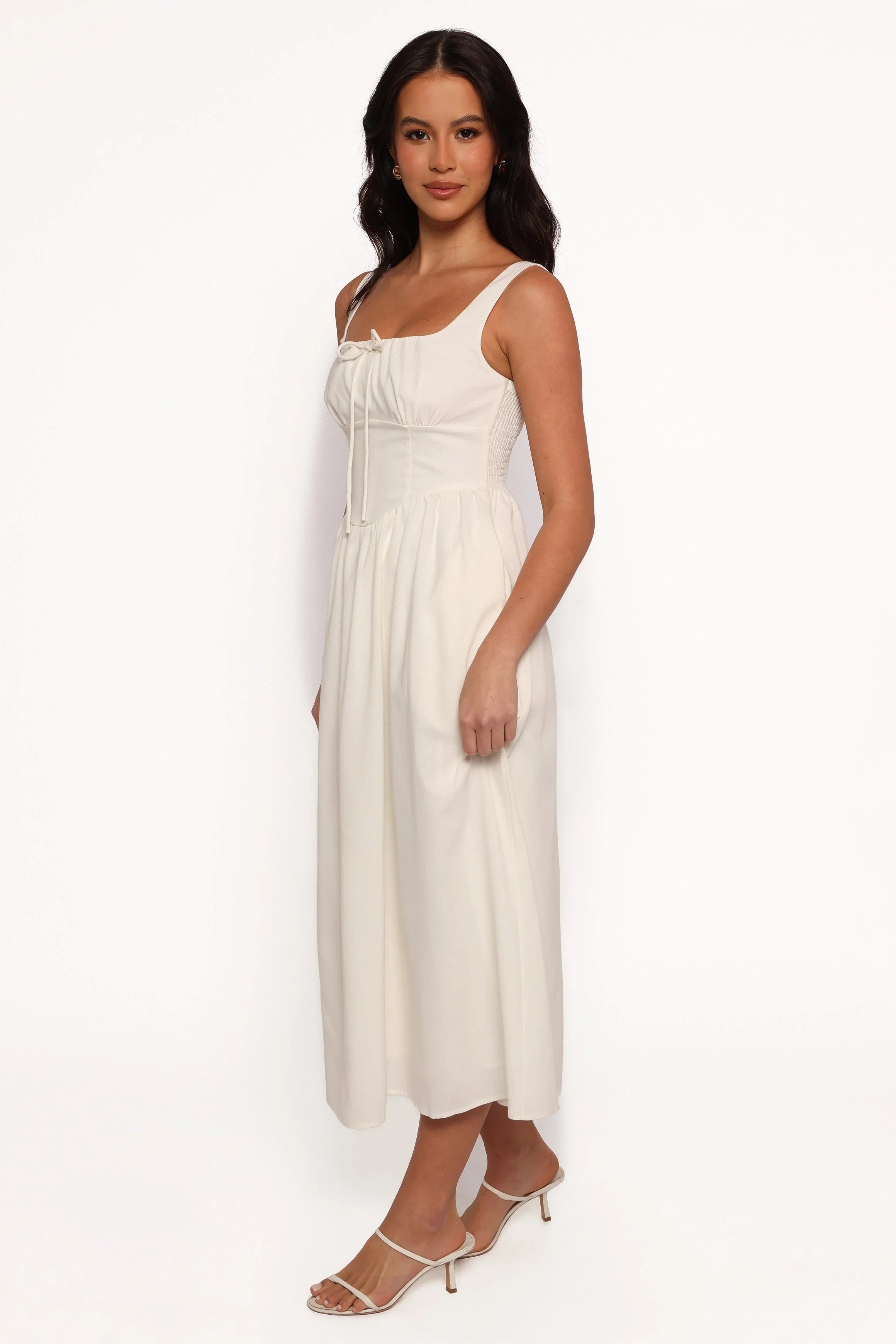 Kinslee Midi Dress White