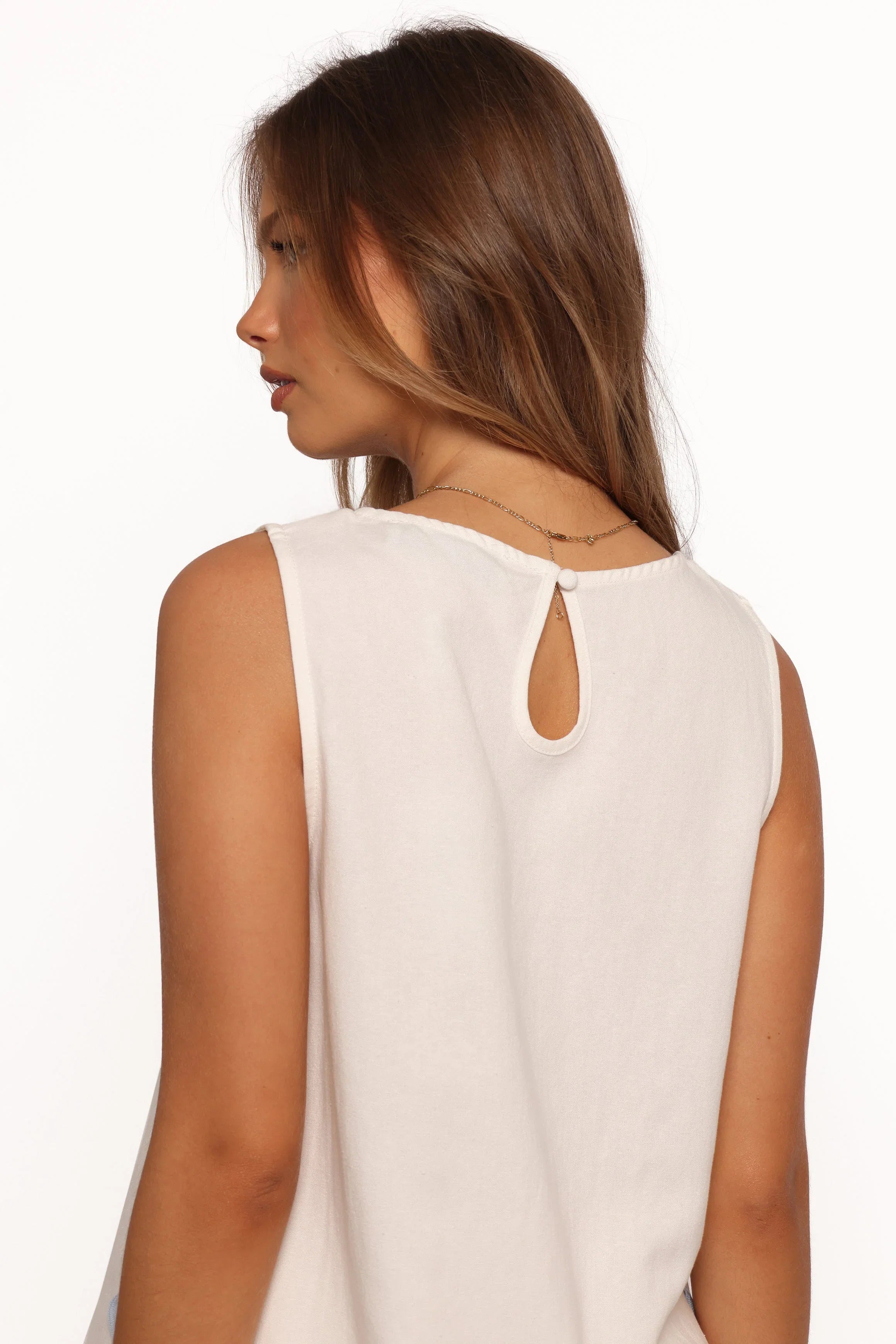Jasinta Top Cream Blue