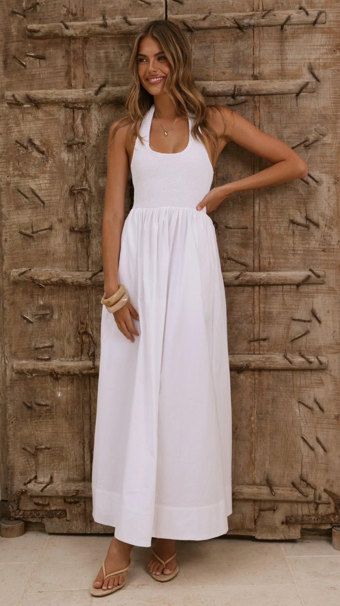 Keanie Maxi Dress White