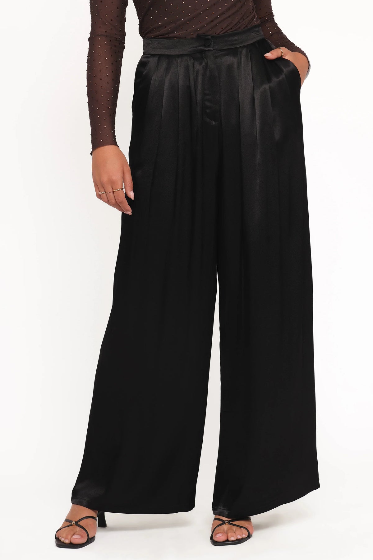 Joyce Wide Leg Pant Black