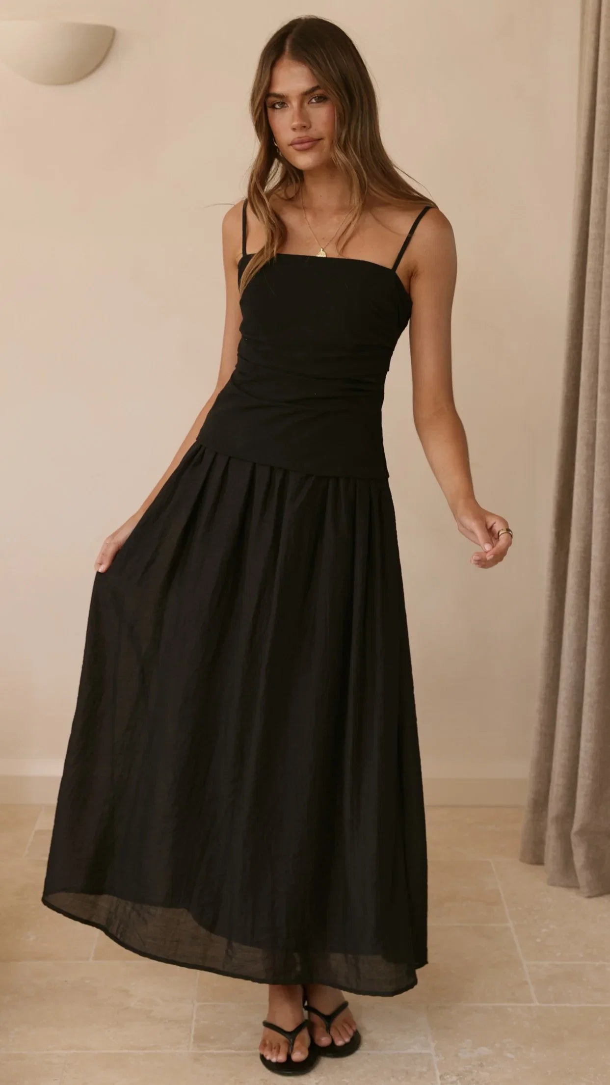 Valentina Maxi Dress Black
