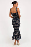 Jazy Midi Dress Navy Floral